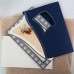 Dark Blue Greeting Card Customized Wedding Invitation Card Rectangle
